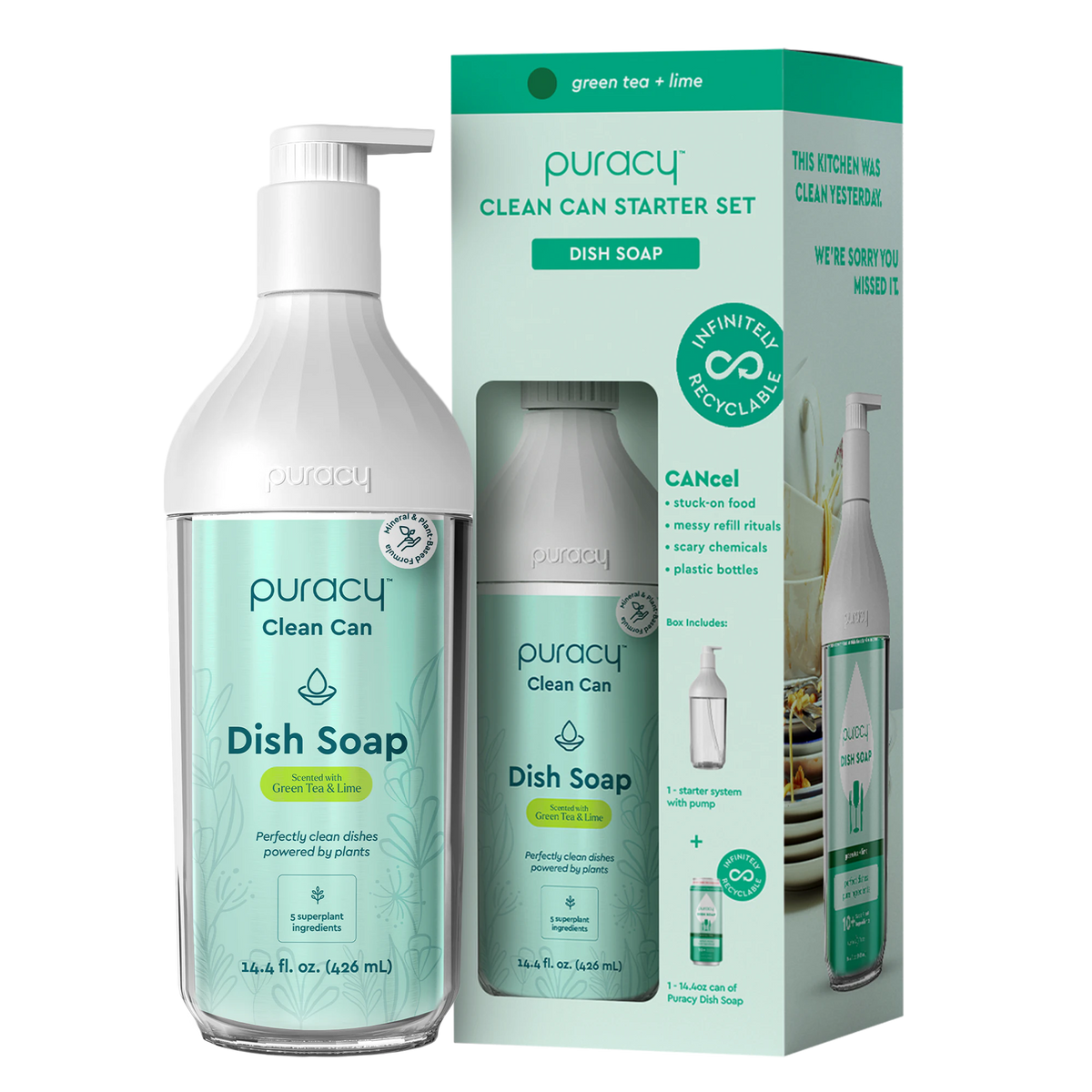 Puracy Natural Dish Soap Clean Can