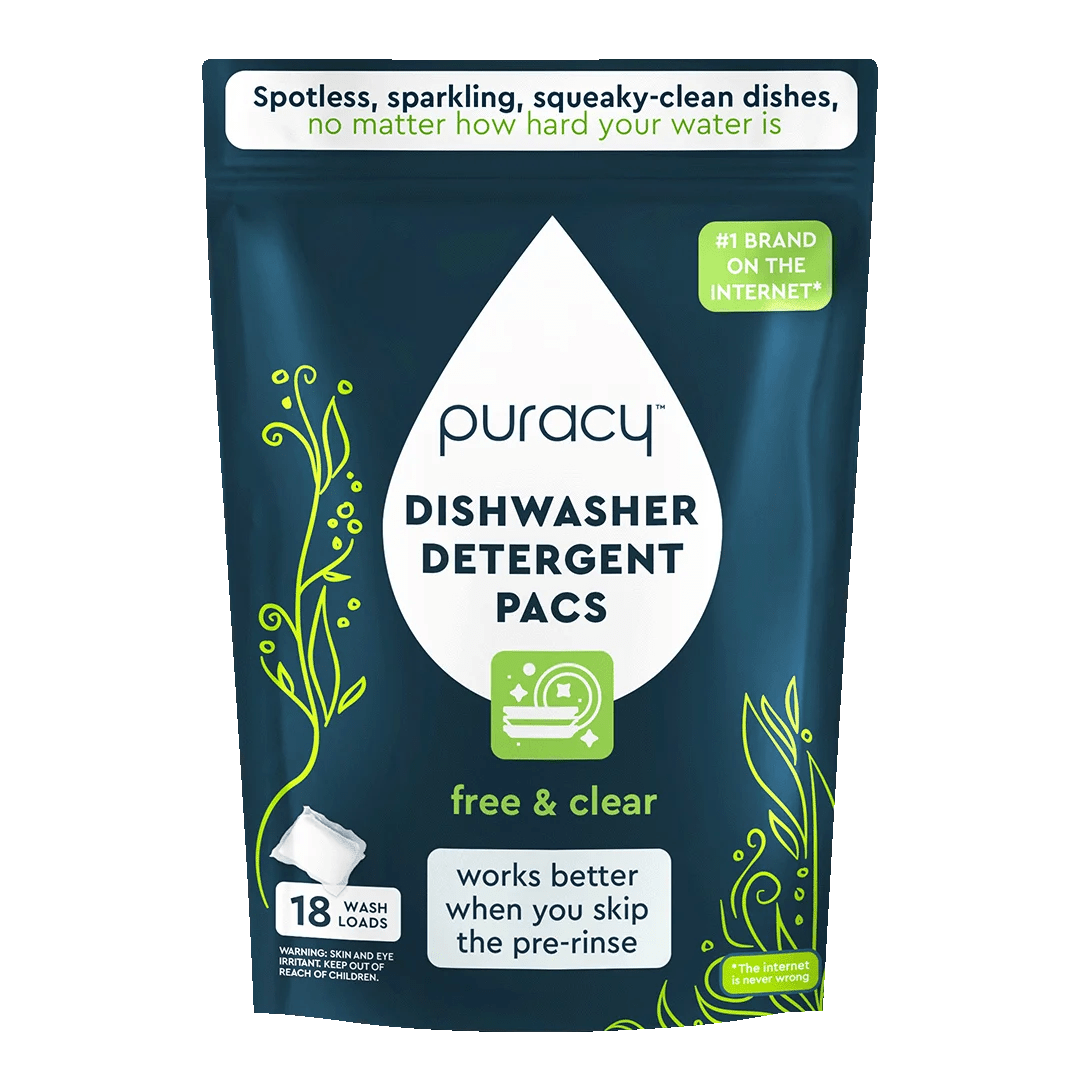 Trial: Dishwasher Detergent Pods, plant-derived & free of clear, 18 wash loads.