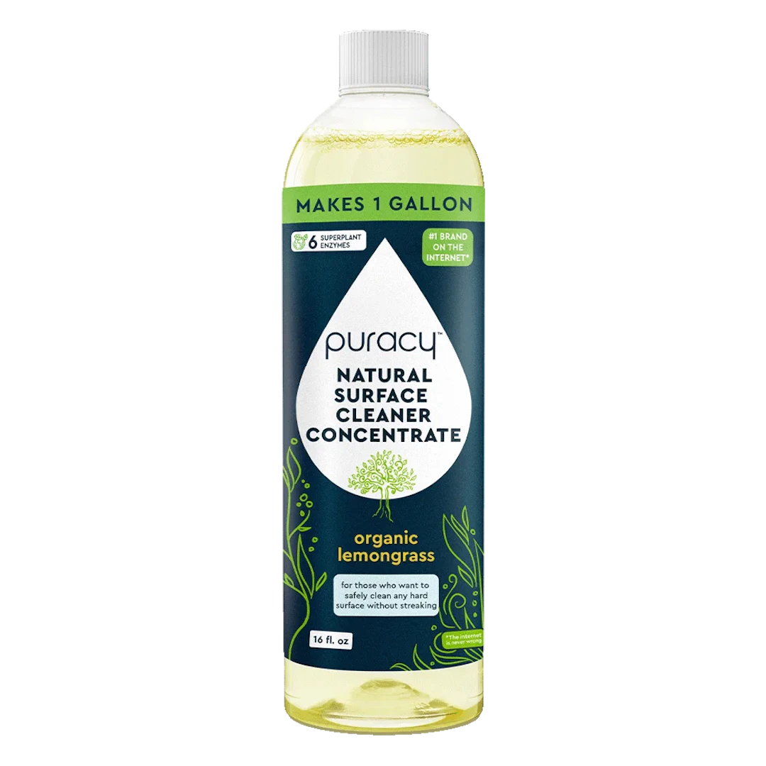 Everyday Multi-Surface Cleaner is an eco-friendly, multi-surface cleaner with an organic lemongrass scent, packaged in a 16 fl oz CLEAN CAN bottle.