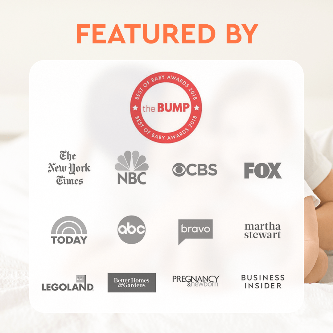 Media outlets showcased the logos for The Bump: Best of Baby Awards 2018, spotlighting the top product in baby skincare, Organic Baby Lotion.