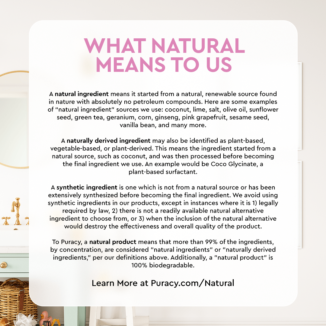 A sign with text graces a wall above a shelf adorned with decorative items and Baby Bubble Bath (Hypoallergenic), perfect for those with sensitive skin.