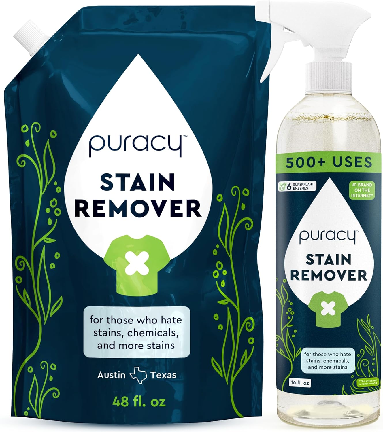 Laundry Stain Remover - For New Customers in Canada, with stain-fighting enzymes and hypoallergenic formula.