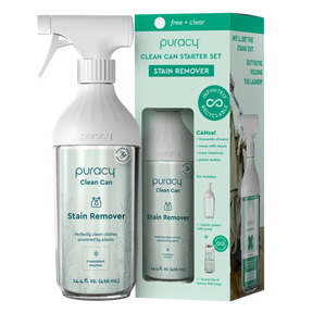 Puracy Laundry Stain Remover Free & Clear Clean Can Starter Set