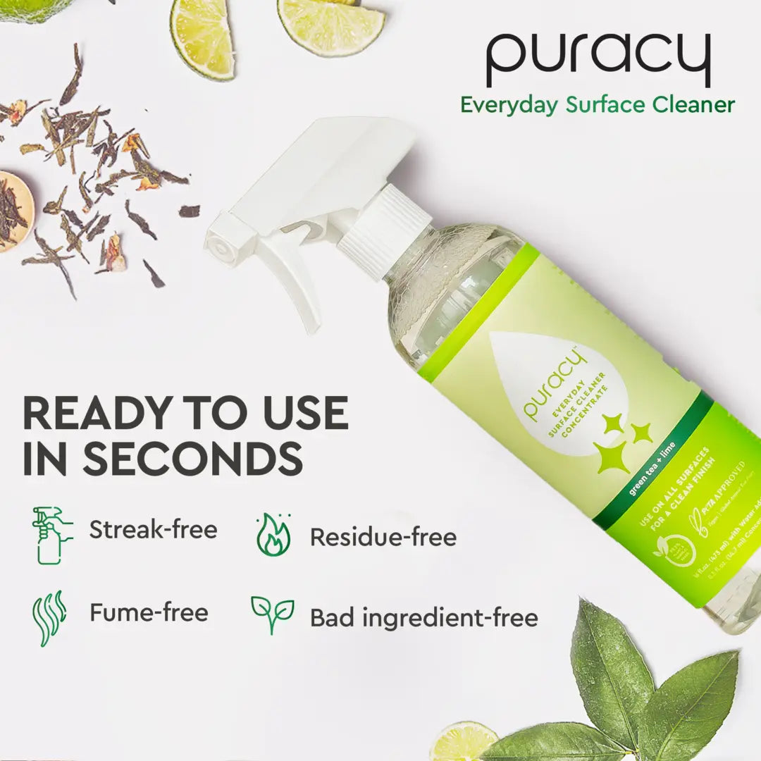 Puracy Green Tea & Lime Clean Can Surface Cleaner Starter Set