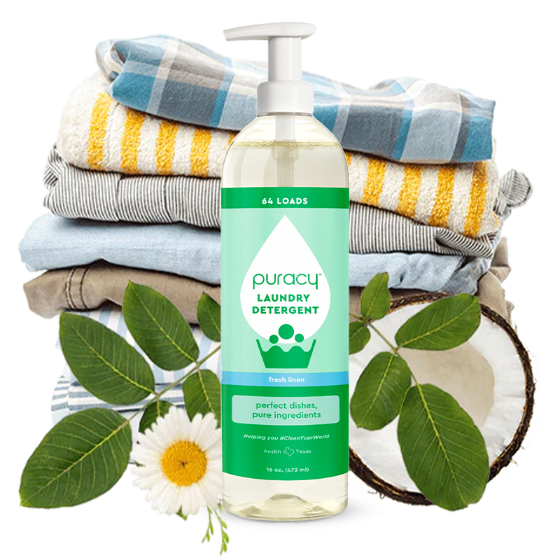 Puracy Natural Laundry Detergent Fresh Linen / 16oz
