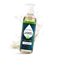 Puracy Natural Laundry Detergent (Concentrated, Sulfate-Free) - Fresh Linen, Standard Pack of 2