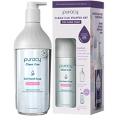 The Gel Hand Soap by Puracy, boasting a moisturizing and hydrating formula, blends lavender and vanilla with plant-derived ingredients for gentle cleansing. Its elegant packaging enhances any decor.