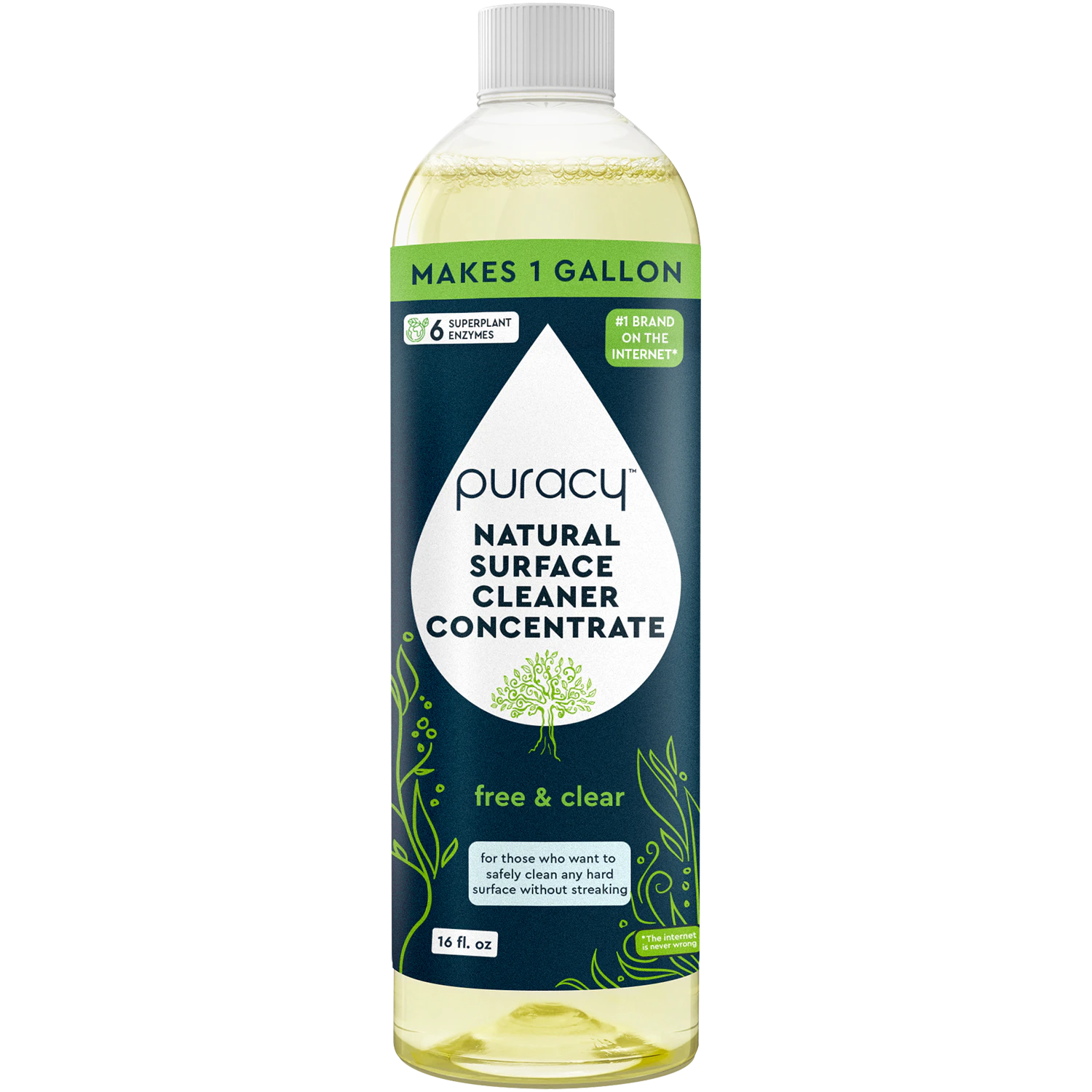 The Everyday Multi-Surface Cleaner, 16 fl oz, boasts an eco-friendly, free & clear formula that is biodegradable and suitable for various surfaces.