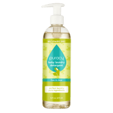 A bottle of Puracy Baby Laundry Detergent, hypoallergenic and labeled as free & clear, comes with a pump dispenser and contains gentle plant-based enzymes.