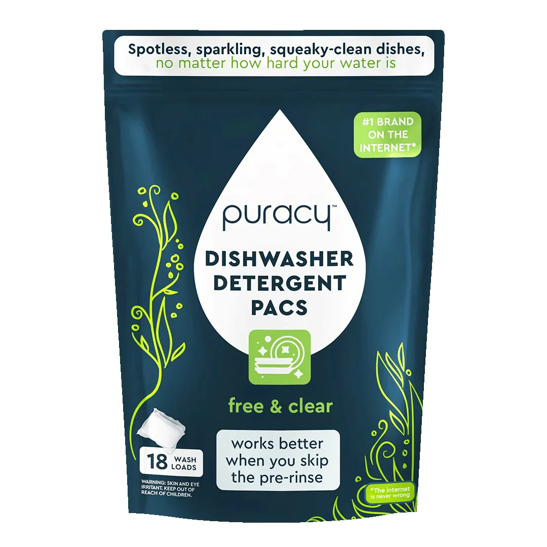 Natural Dishwasher Detergent Pods (18 Count)
