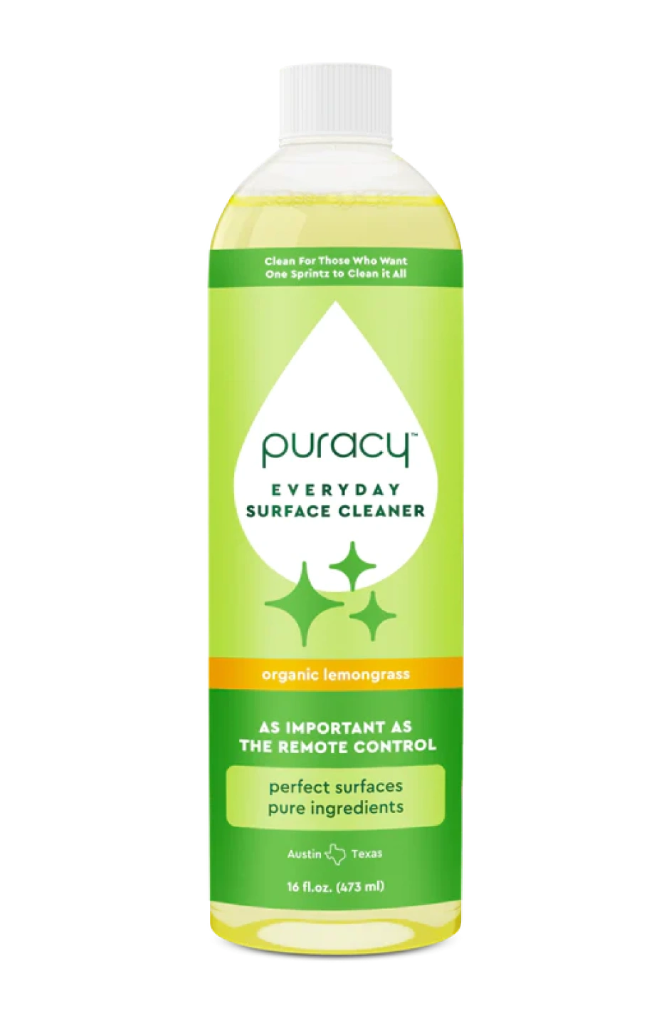 Puracy Multi-Surface Cleaner Concentrate, Makes 1 Gallon, Household Natural  All Purpose Cleaning Solution (Organic Lemongrass)