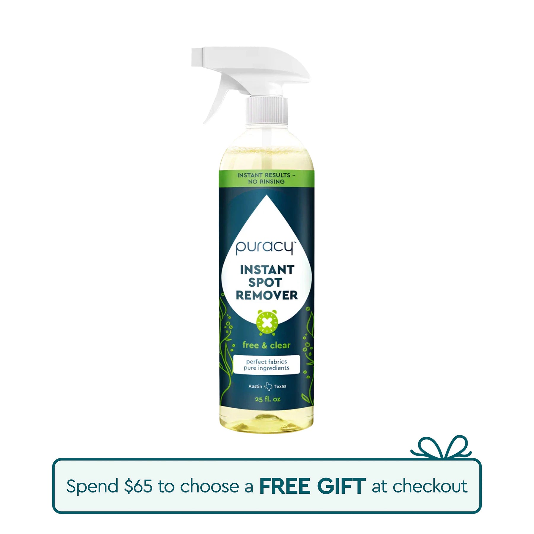 Free gift: Naturally Clean Natural Instant Spot Remover with $65 purchase at checkout!.