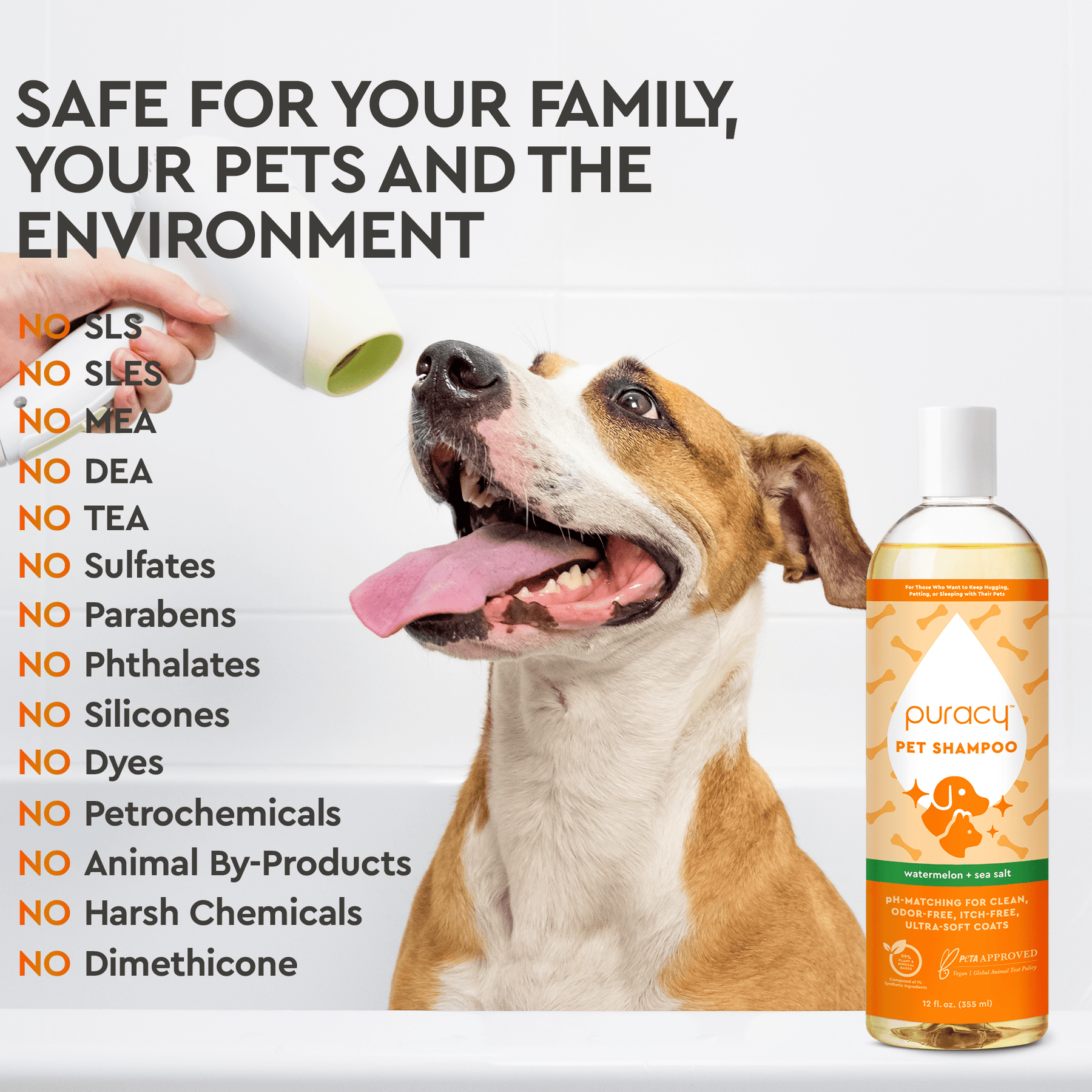 Puracy Pet Shampoo is safe for health and environment