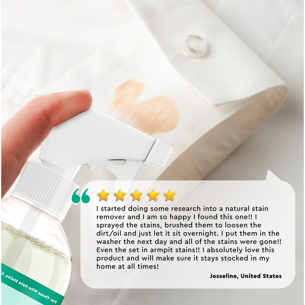 Testimonial for Puracy Natural Laundry Stain Remover